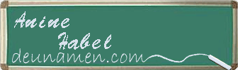 Anine Habel Visitenkarte